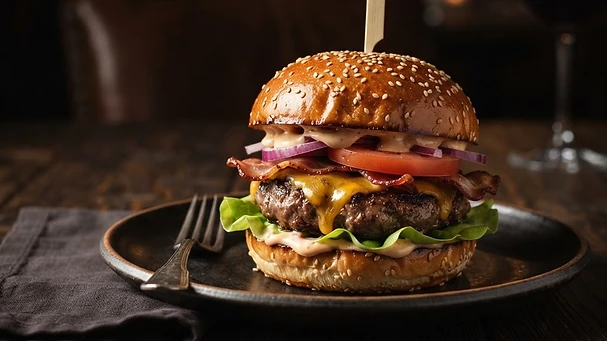 Hamburguesa de la casa